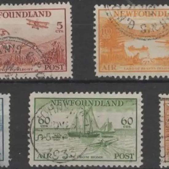 Canada-Newfoundland 1933 Airs complete set of 5. ...