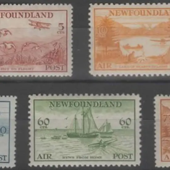 Canada-Newfoundland 1933 Airs set of 5 to 75c. MUH ...