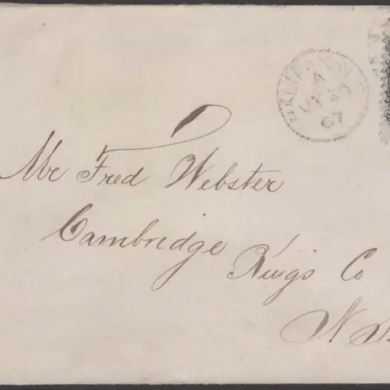 Canada-Newfoundland 1860/63 1¢ black on white ...