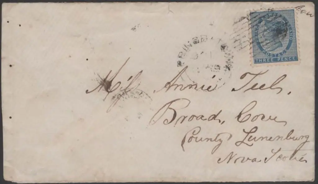 Canada-Prince Edward Is. 1869 cover to Lunenburg, ... Image 1++