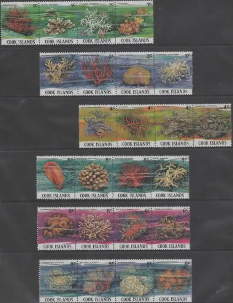 Cook Is. 1980 Corals complete set with the vals to ... Image 1++
