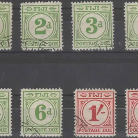 Fiji 1940 Postage Dues set of 8 all used but with ...