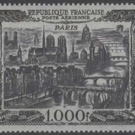 France 1949/50 1000f Paris Air. Fresh MUH. SG 1059 ...