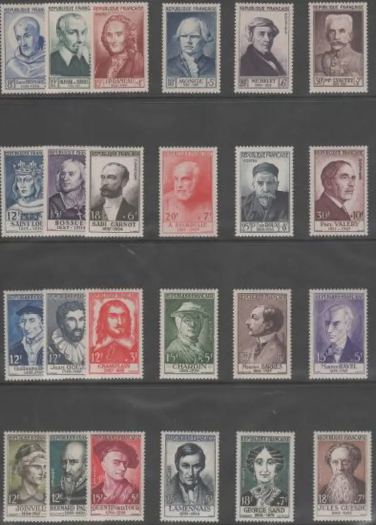 France 1953, 1954, 1956 & 1957 National Relief ... Image 1++