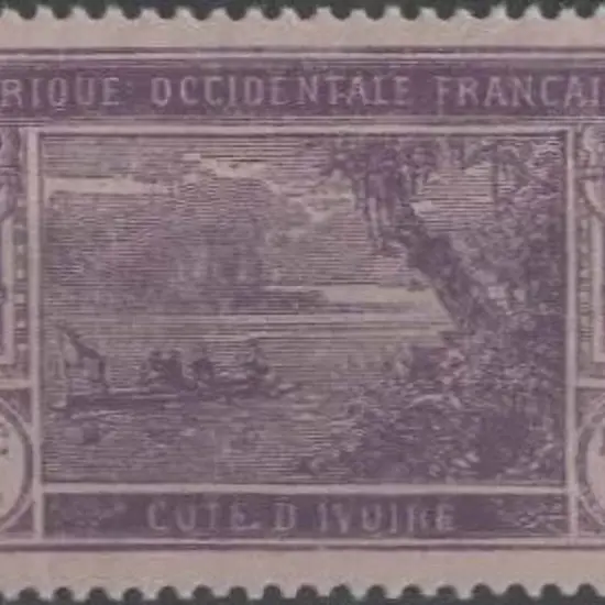 French Colonies-Ivory 1922/34 60 on 75c with ...