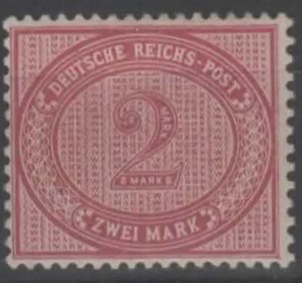 Germany 1875/99 2m deep claret. Fine & fresh MLH. ... Image 1++