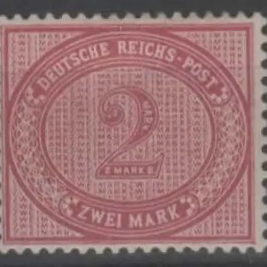 Germany 1875/99 2m deep claret. Fine & fresh MLH. ...