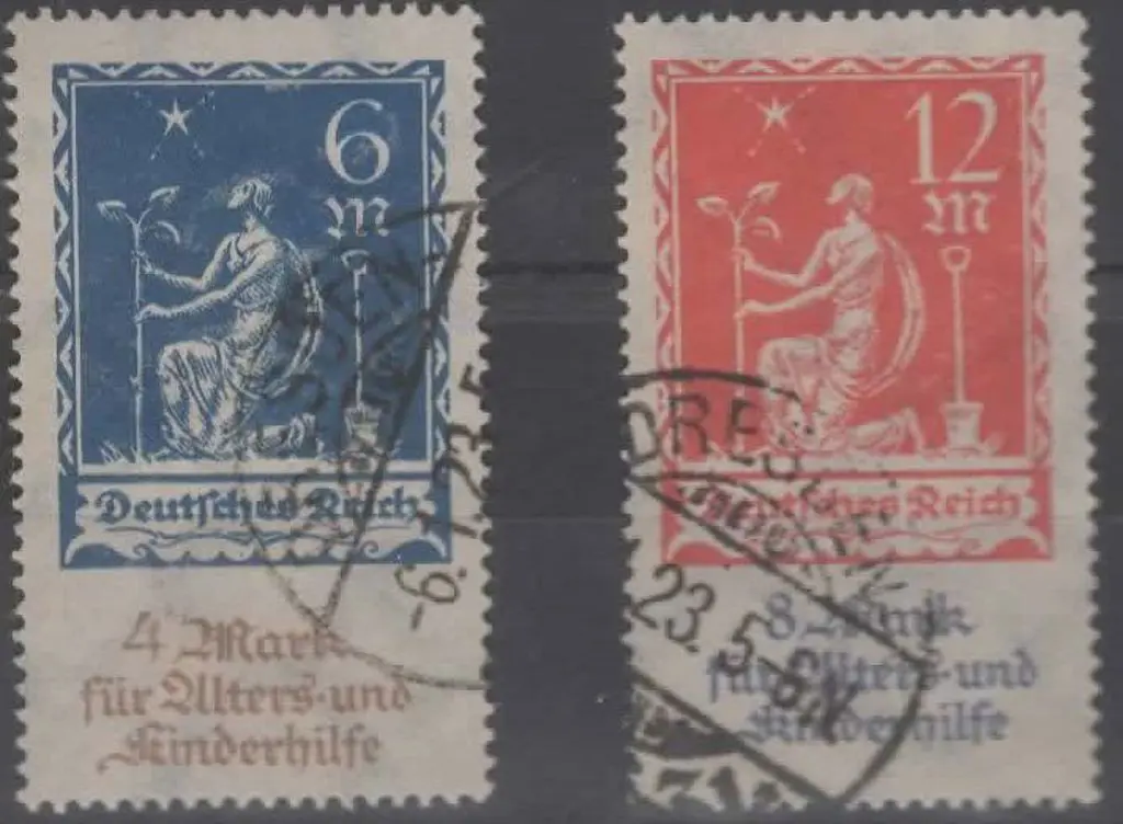 Germany 1922 Fund for the Old & Children. F/U ... Image 1++