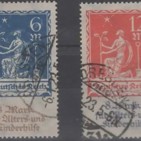 Germany 1922 Fund for the Old & Children. F/U ...