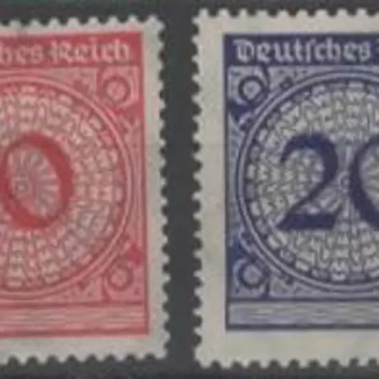 Germany 1923 Gold Currency Numeral defins set of ...