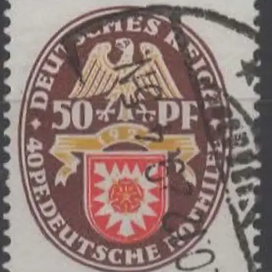 Germany 1929 50pf + 40pf Welfare Fund. F/U SG 455 ...
