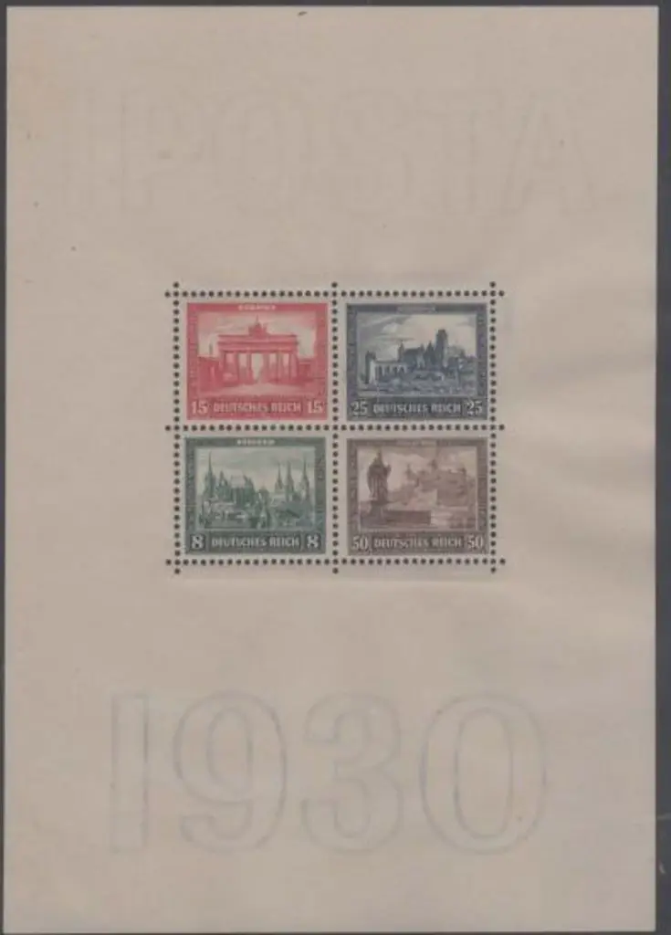 Germany 1930 IPOSTA M/S MUH. MS 464a Cat. £600 + ... Image 1++
