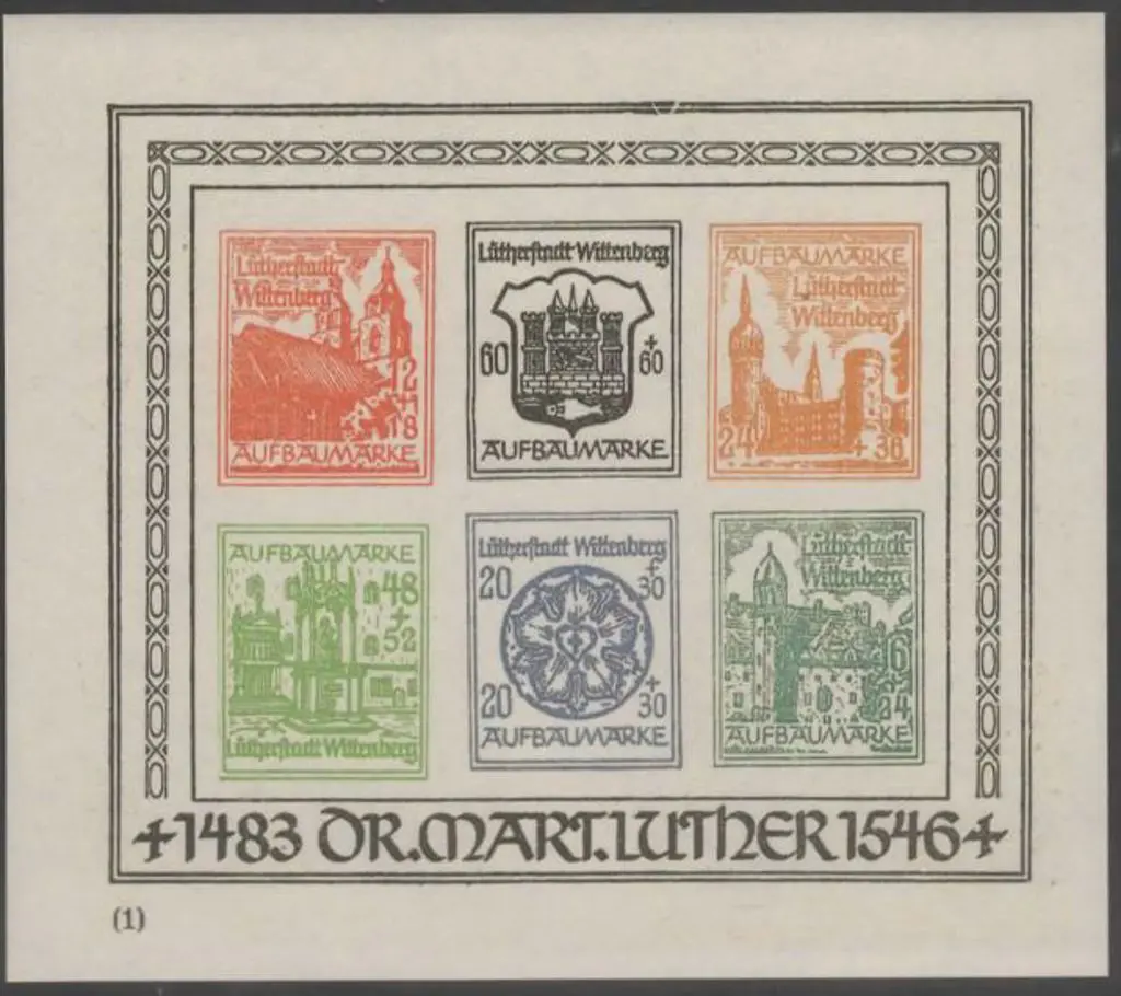 Germany 1946 Wittenberg-Lutherstadt unofficial ... Image 1++