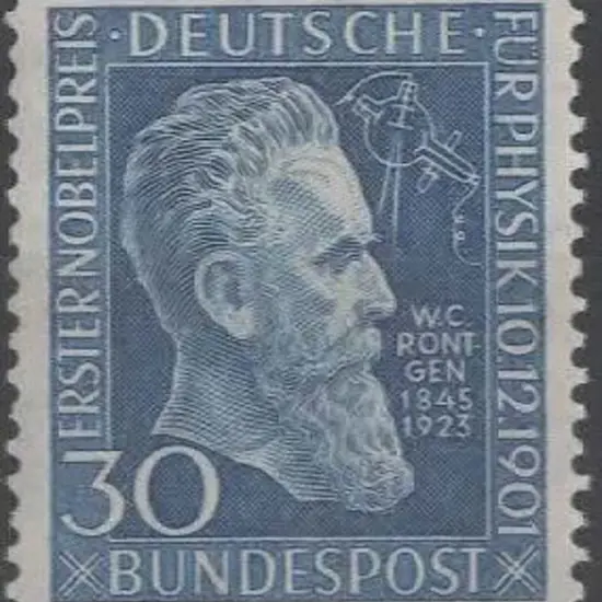 Germany West 1951 30pf Rontgen MUH. SG 1073 Cat. ...