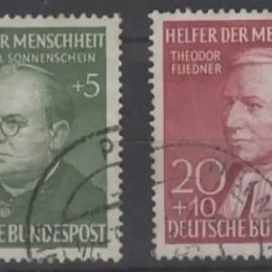 Germany West 1952 Relief Fund set of 4. Fine Used. ...