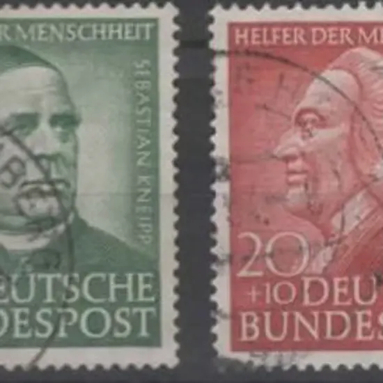 Germany West 1953 Relief Fund set of 4. Fine Used. ...