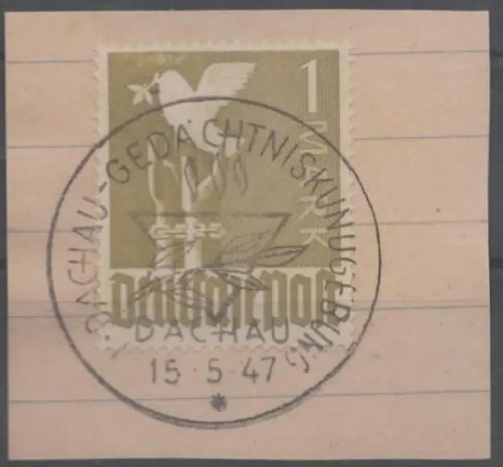 Germany-Allied 1947/48 1 mk dark olive yellow ... Image 1++
