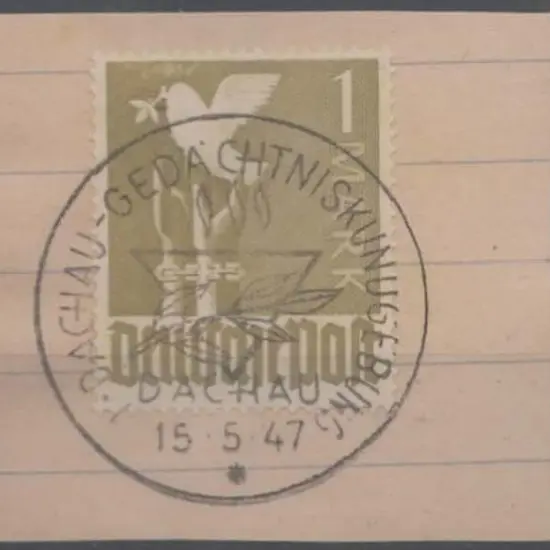 Germany-Allied 1947/48 1 mk dark olive yellow ...