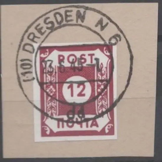 Germany-Saxony 1945 (23rd June) Dresden cancelled ...