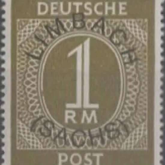 Germany-Saxony 1947 "LIMBACH (SACHS)" ovpt on 1946 ...