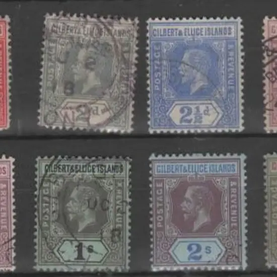 Gilbert & Ellice Is. 1912/24 KGV to 5/- set of 12 ...