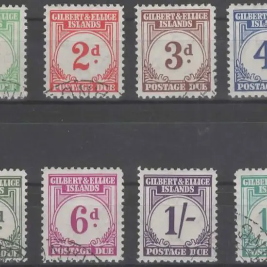 Gilbert & Ellice Is. 1940 Postage Dues set of 8. ...
