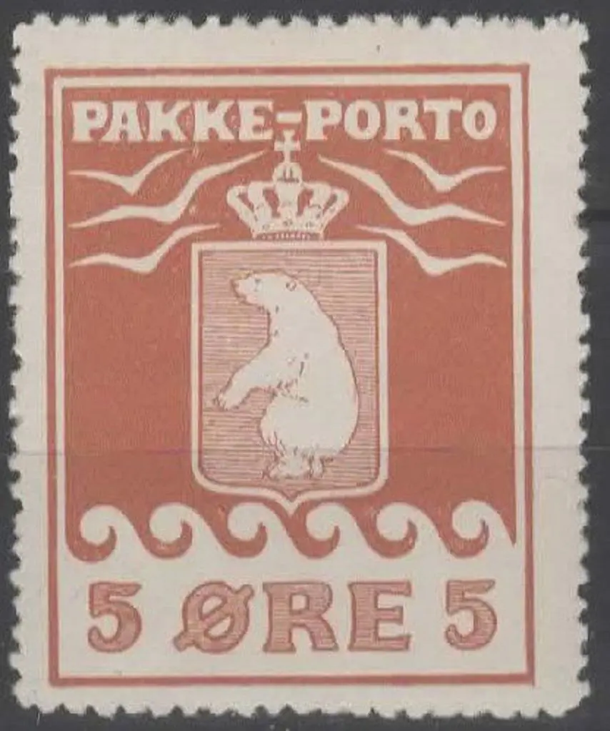 Greenland 1905 5ore orange-brown Parcel Post, ... Image 1++