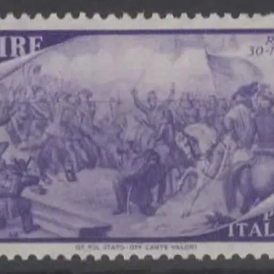 Italy 1948 50l Centenary. Well centred & fine MUH. ...