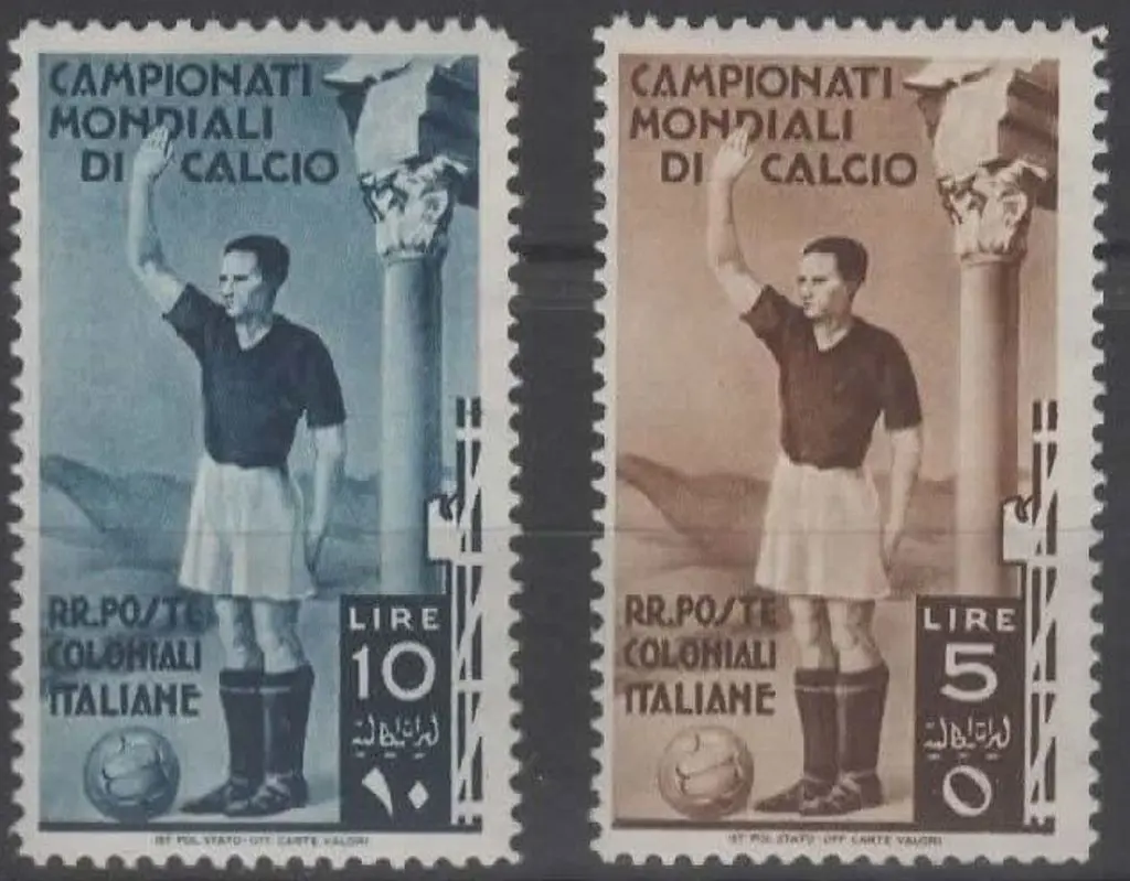 Italian Colonies 1934 5l & 10l Football. MUH. SG ... Image 1++