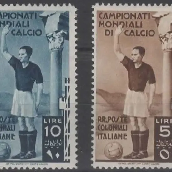 Italian Colonies 1934 5l & 10l Football. MUH. SG ...