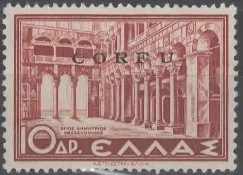 Italy-Corfu & Paxos 1941 10d Greece ovptd "CORFU". ... Image 1++