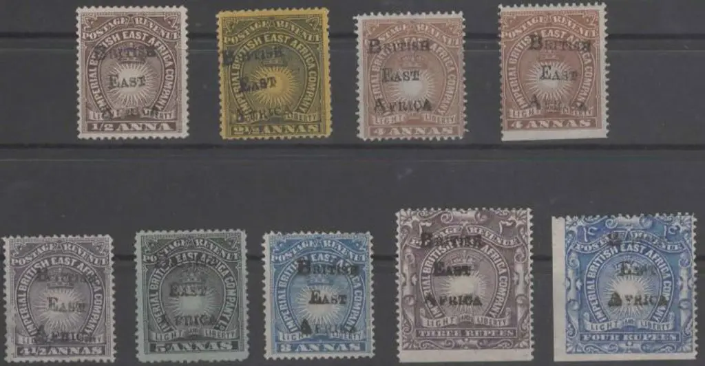 KUT 1895 "BRITISH EAST AFRICA" h/s's on 4a & 4R ... Image 1++