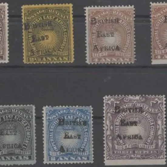 KUT 1895 "BRITISH EAST AFRICA" h/s's on 4a & 4R ...