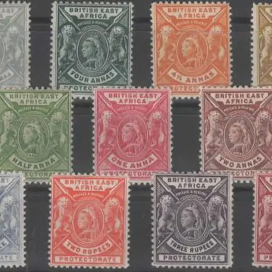 KUT 1896/1901 QV small type set of 15 to 5R. MLH ...