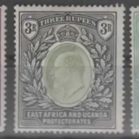 KUT 1903/04 1R to 5R KEVII. Mint without gum & ...