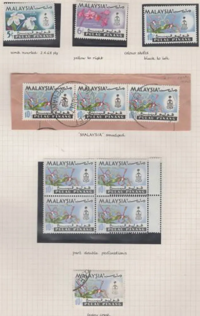 Malaya-Penang 1965/68 Flowers. Selection of ... Image 1++