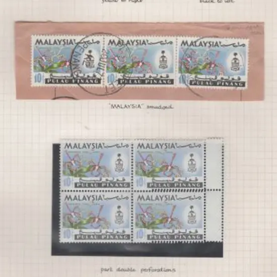 Malaya-Penang 1965/68 Flowers. Selection of ...