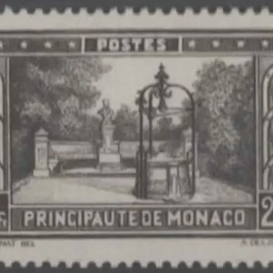 Monaco 1933/39 20f Palace Gardens. Fine MLH & well ...