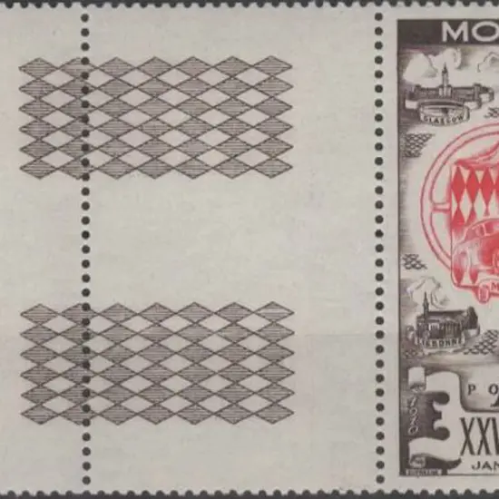Monaco 1955 Monte Carlo Car rally with sheet ...