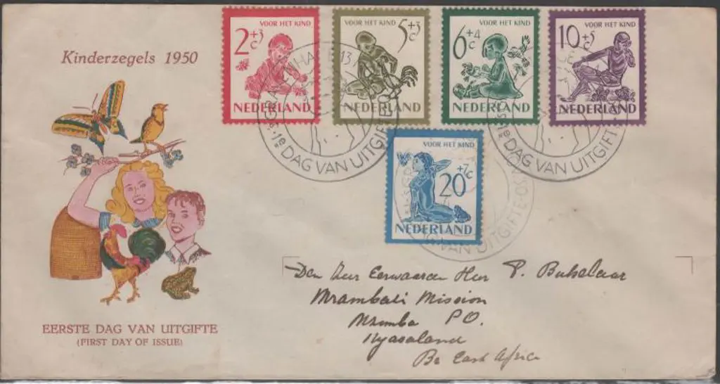 Netherlands 1950 Child Welfare set on official ... Image 1++