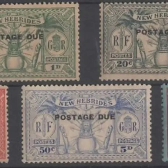 New Hebrides 1925 Postage Dues MUH but some ...