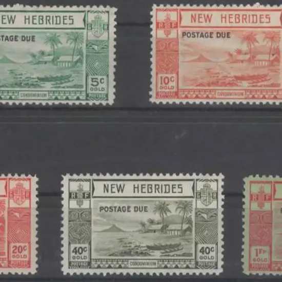 New Hebrides 1938 Postage Dues MLH with minor ...
