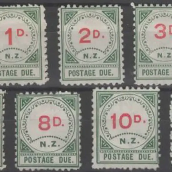 New Zealand 1899 ½d to 2/- Postage Dues. Unused ...