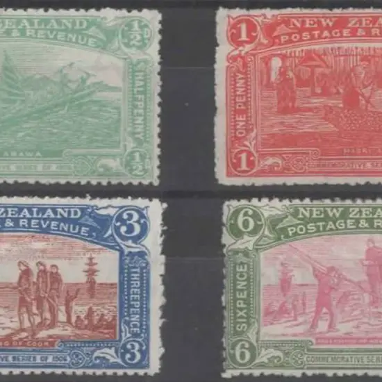 New Zealand 1906 Christchurch Exhibition set of 4. ...