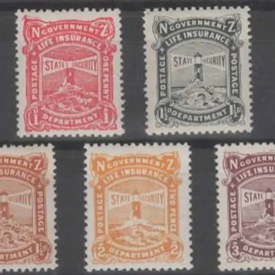 New Zealand 1913/37 Govt Life Insurance group with ...