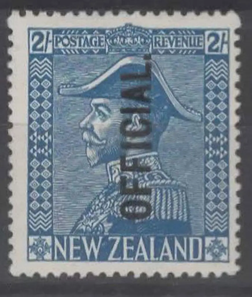 New Zealand 1928 2/- Admiral ovptd "OFFICAL". ... Image 1++
