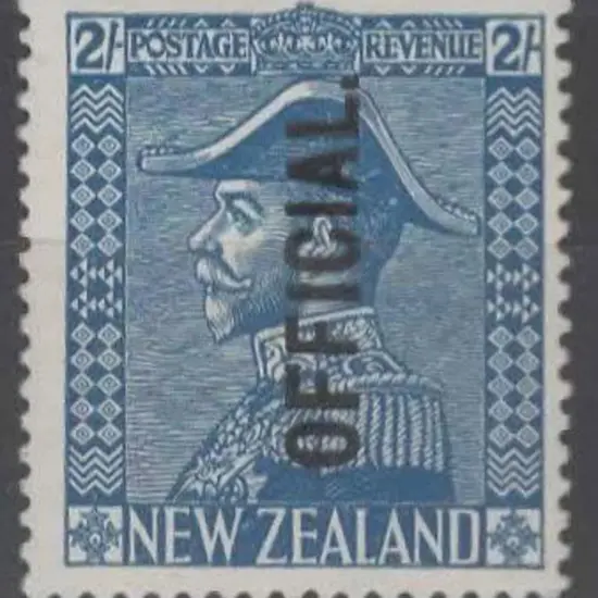 New Zealand 1928 2/- Admiral ovptd "OFFICAL". ...