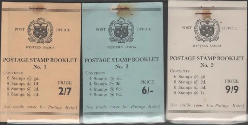 Samoa 1958 2/7d, 6/- & 9/9d set of 3 complete ... Image 1++
