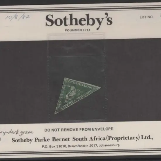 South Africa - Cape of Good Hope 1859 1/- deep ...