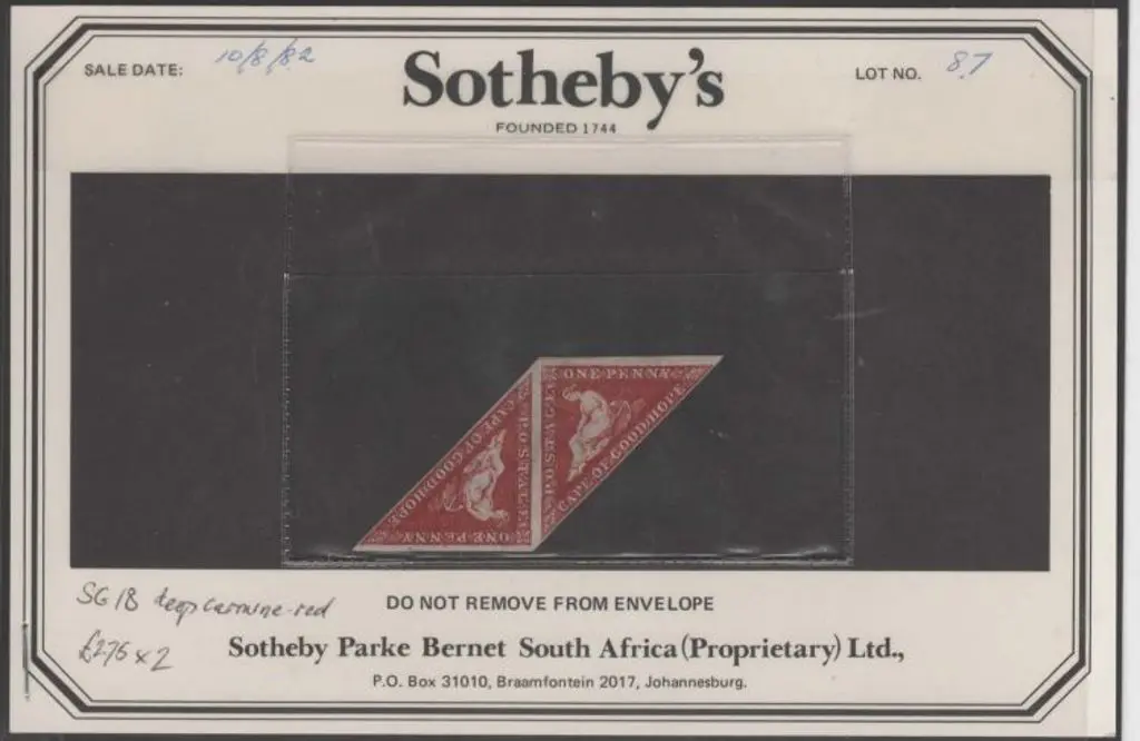South Africa - Cape of Good Hope 1863/64 1d deep ... Image 1++